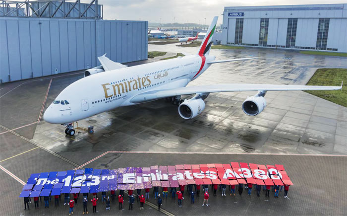 The final A380 built goes to Emirates.