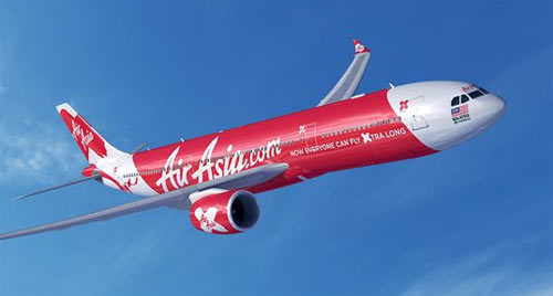 Airbus A330neo in colours of AirAsiaX