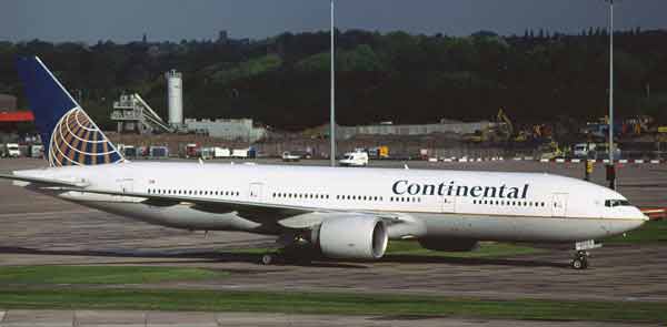 Boeing 777 Continental Airlines